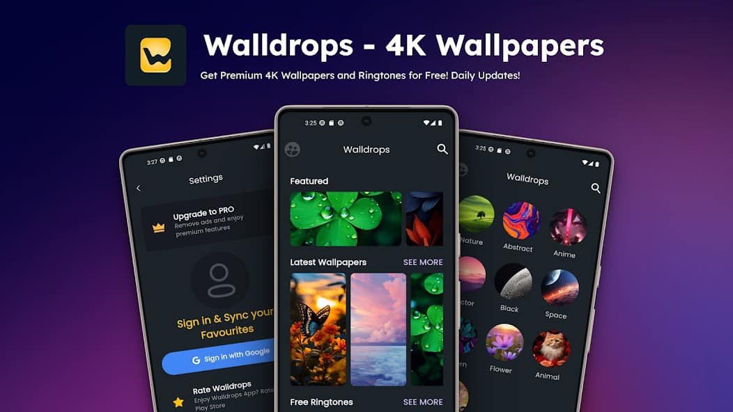 Walldrops App Banner